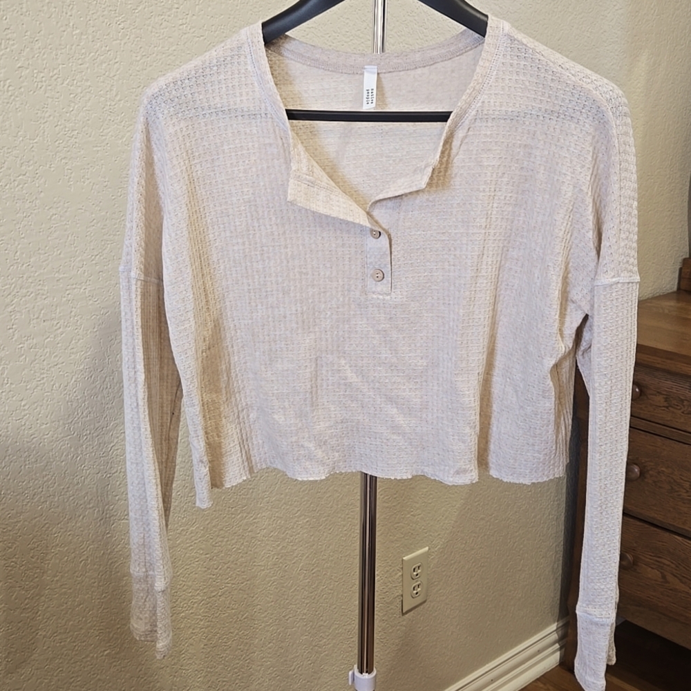 Beige Cropped Tank